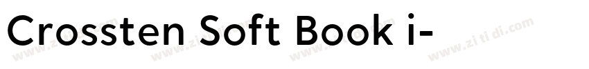 Crossten Soft Book i字体转换